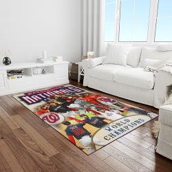 MLB Washington Nationals Baseball Team Logo Rectangle Area Rug WN05