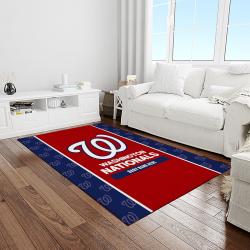 MLB Washington Nationals Baseball Team Logo Rectangle Area Rug WN07