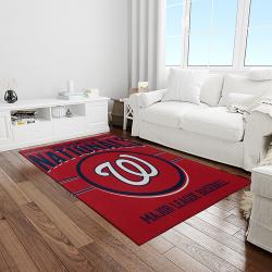 MLB Washington Nationals Baseball Team Logo Rectangle Area Rug WN09