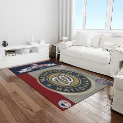 MLB Washington Nationals Baseball Team Logo Rectangle Area Rug WN16