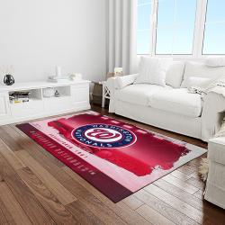 MLB Washington Nationals Baseball Team Logo Rectangle Area Rug WN21