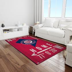 MLB Washington Nationals Baseball Team Logo Rectangle Area Rug WN26