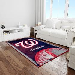 MLB Washington Nationals Baseball Team Logo Rectangle Area Rug WN27