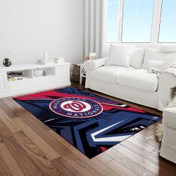 MLB Washington Nationals Baseball Team Logo Rectangle Area Rug WN29