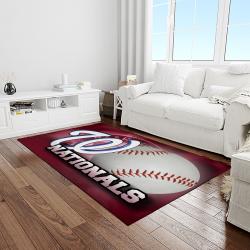 MLB Washington Nationals Baseball Team Logo Rectangle Area Rug WN31