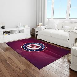 MLB Washington Nationals Baseball Team Logo Rectangle Area Rug WN32
