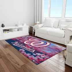 MLB Washington Nationals Baseball Team Logo Rectangle Area Rug WN34