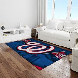 MLB Washington Nationals Baseball Team Logo Rectangle Area Rug WN35