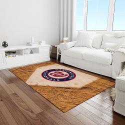 MLB Washington Nationals Baseball Team Logo Rectangle Area Rug WN36