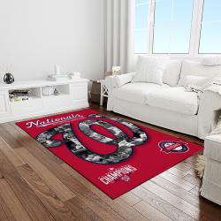 MLB Washington Nationals Baseball Team Logo Rectangle Area Rug WN37