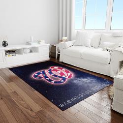 MLB Washington Nationals Baseball Team Logo Rectangle Area Rug WN44