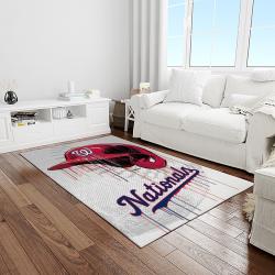 MLB Washington Nationals Baseball Team Logo Rectangle Area Rug WN51