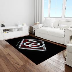 MLB Washington Nationals Baseball Team Logo Rectangle Area Rug WN55