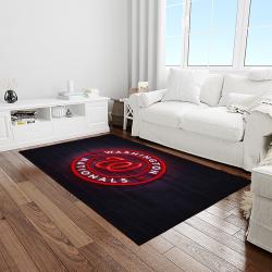 MLB Washington Nationals Baseball Team Logo Rectangle Area Rug WN56