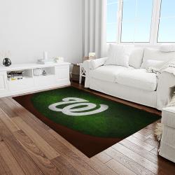 MLB Washington Nationals Baseball Team Logo Rectangle Area Rug WN58