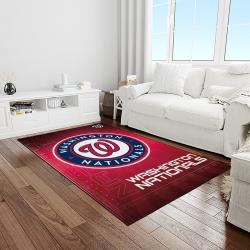 MLB Washington Nationals Baseball Team Logo Rectangle Area Rug WN59
