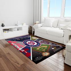 MLB Washington Nationals Baseball Team Logo Rectangle Area Rug WN60