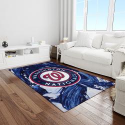 MLB Washington Nationals Baseball Team Logo Rectangle Area Rug WN61