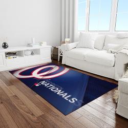 MLB Washington Nationals Baseball Team Logo Rectangle Area Rug WN64