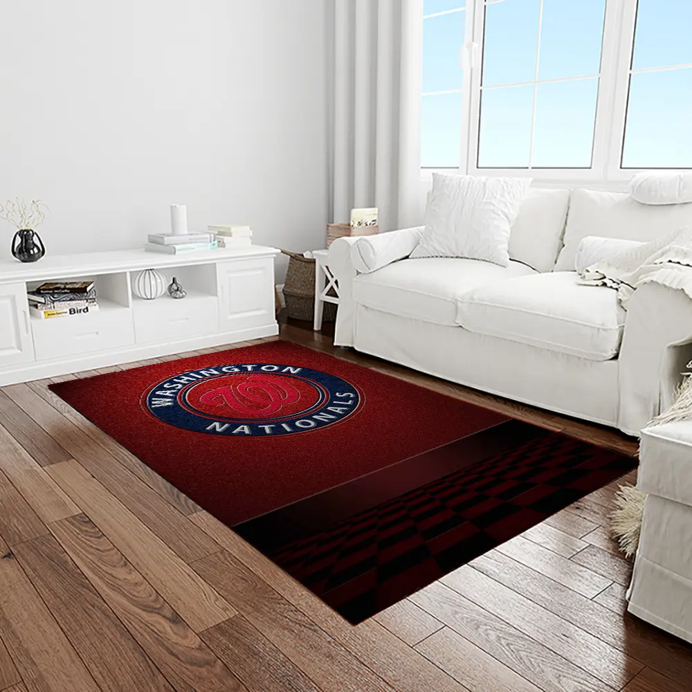 MLB Washington Nationals Baseball Team Logo Rectangle Area Rug WN67