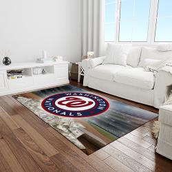MLB Washington Nationals Baseball Team Logo Rectangle Area Rug WN73
