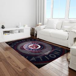 MLB Washington Nationals Baseball Team Logo Rectangle Area Rug WN78
