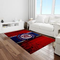 MLB Washington Nationals Baseball Team Logo Rectangle Area Rug WN79