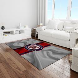 MLB Washington Nationals Baseball Team Logo Rectangle Area Rug WN85