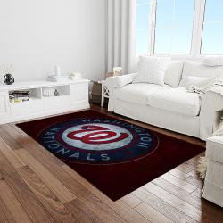 MLB Washington Nationals Baseball Team Logo Rectangle Area Rug WN86