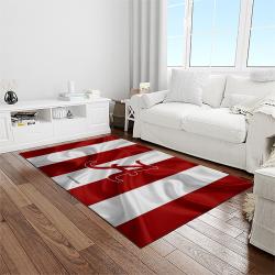 NCAA Alabama Crimson Tide College Sport Basketball And Foolball Team Logo Rectangle Area Rug ACT05