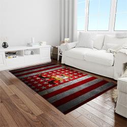 NCAA Alabama Crimson Tide College Sport Basketball And Foolball Team Logo Rectangle Area Rug ACT06