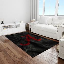 NCAA Alabama Crimson Tide College Sport Basketball And Foolball Team Logo Rectangle Area Rug ACT09