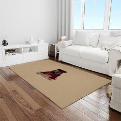 NCAA Alabama Crimson Tide College Sport Basketball And Foolball Team Logo Rectangle Area Rug ACT17