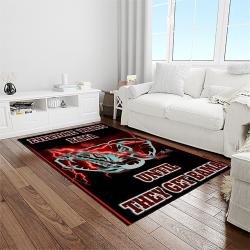 NCAA Alabama Crimson Tide College Sport Basketball And Foolball Team Logo Rectangle Area Rug ACT25
