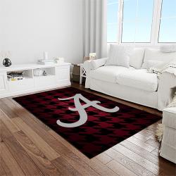 NCAA Alabama Crimson Tide College Sport Basketball And Foolball Team Logo Rectangle Area Rug ACT26