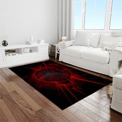 NCAA Alabama Crimson Tide College Sport Basketball And Foolball Team Logo Rectangle Area Rug ACT27