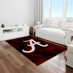 NCAA Alabama Crimson Tide College Sport Basketball And Foolball Team Logo Rectangle Area Rug ACT33