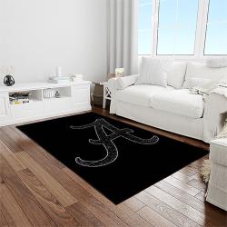 NCAA Alabama Crimson Tide College Sport Basketball And Foolball Team Logo Rectangle Area Rug ACT46