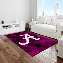 NCAA Alabama Crimson Tide College Sport Basketball And Foolball Team Logo Rectangle Area Rug ACT66