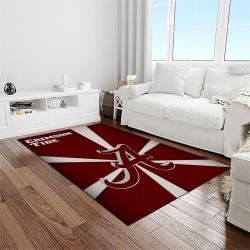 NCAA Alabama Crimson Tide College Sport Basketball And Foolball Team Logo Rectangle Area Rug ACT75