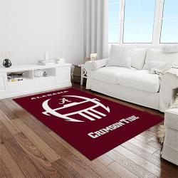 NCAA Alabama Crimson Tide College Sport Basketball And Foolball Team Logo Rectangle Area Rug ACT78