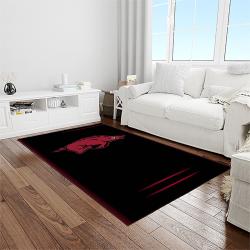 NCAA Arkansas Razorbacks College Sport Basketball And Foolball Team Logo Rectangle Area Rug AR26