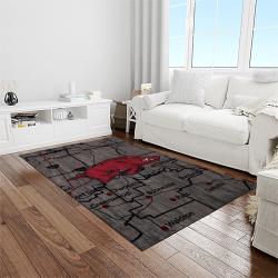 NCAA Arkansas Razorbacks College Sport Basketball And Foolball Team Logo Rectangle Area Rug AR42