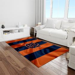 NCAA Auburn Tigers College Sport Basketball And Foolball Team Logo Rectangle Area Rug ATS01