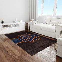 NCAA Auburn Tigers College Sport Basketball And Foolball Team Logo Rectangle Area Rug ATS07