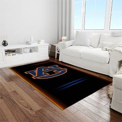 NCAA Auburn Tigers College Sport Basketball And Foolball Team Logo Rectangle Area Rug ATS08