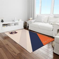 NCAA Auburn Tigers College Sport Basketball And Foolball Team Logo Rectangle Area Rug ATS31