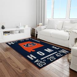 NCAA Auburn Tigers College Sport Basketball And Foolball Team Logo Rectangle Area Rug ATS34