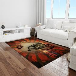 NCAA Auburn Tigers College Sport Basketball And Foolball Team Logo Rectangle Area Rug ATS52
