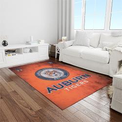 NCAA Auburn Tigers College Sport Basketball And Foolball Team Logo Rectangle Area Rug ATS60